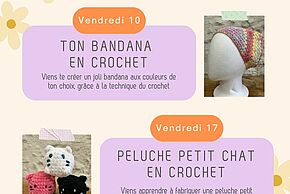 Atelier créatif : petit chat en crochet